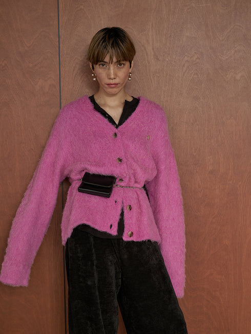 【 予約:11月中旬 】ALPACA MIX CARDIGAN /Y254-91122